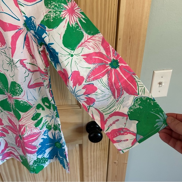 Talbots Lace Bob Floral Tunic. Size Small. - Picture 4 of 11